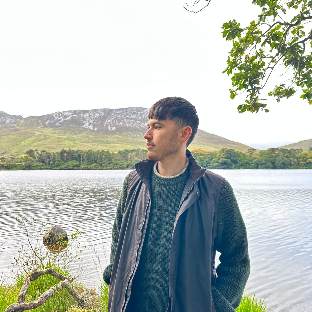 
                  
                    Kylemore Emerald Rib Aran Sweater
                  
                