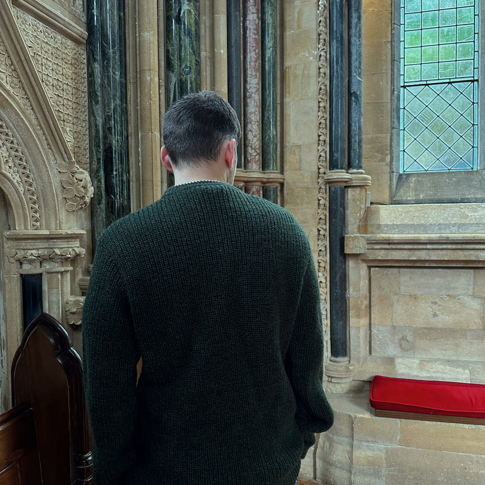 
                  
                    Kylemore Emerald Rib Aran Sweater
                  
                