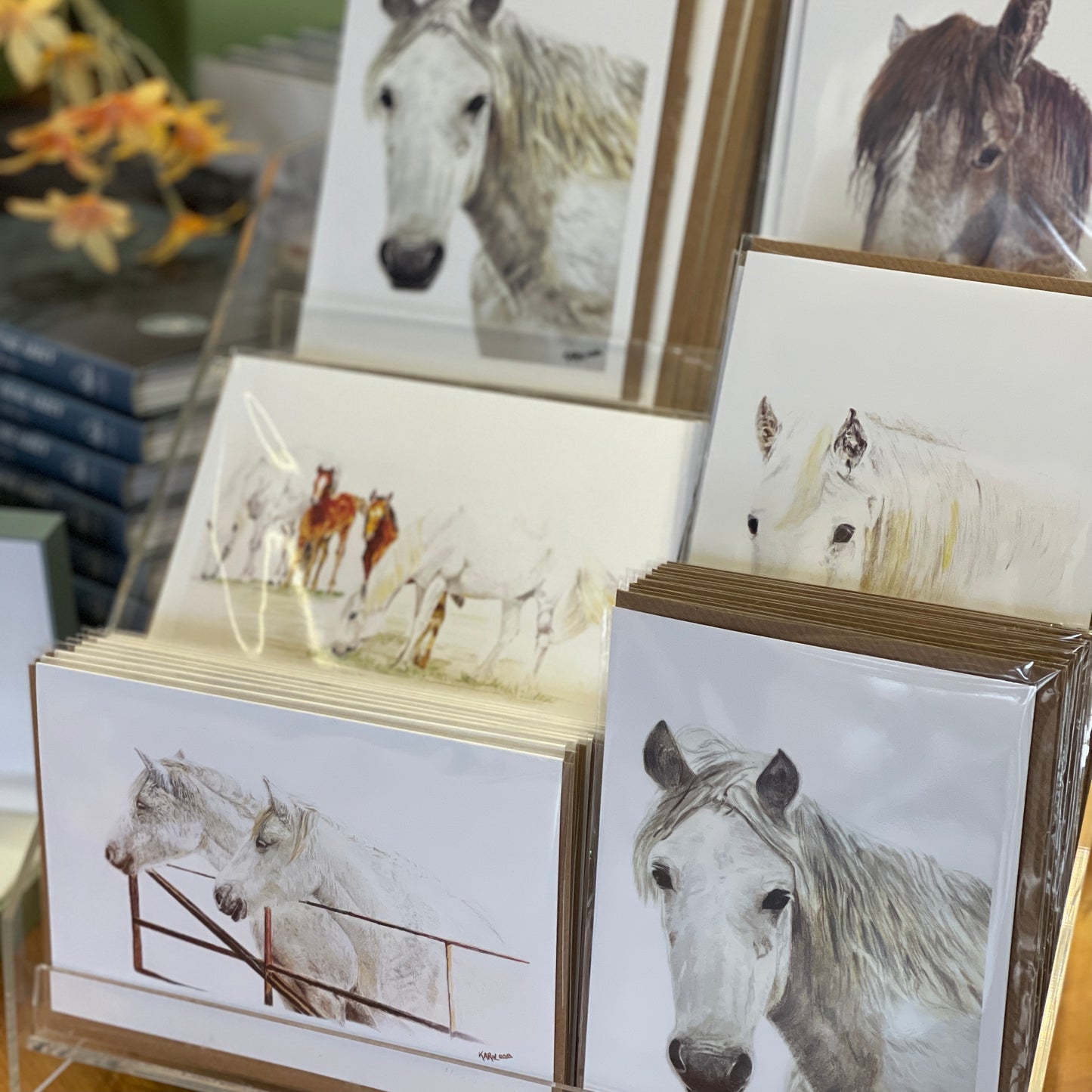 
                  
                    Sr Karols Greeting Card - White Horses at Gate
                  
                