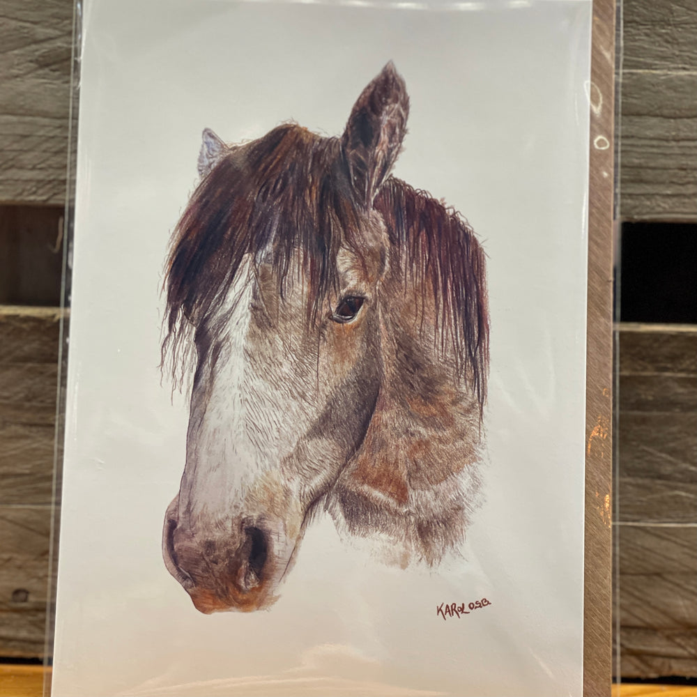 Sr Karols Greeting Card - Brown Horse